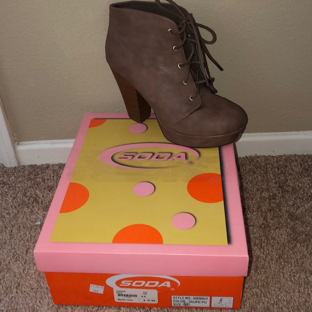 Taupe booties (or better offer)